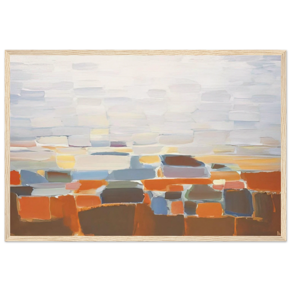 Ciel - Art Informel Framed Poster | Nicolas de Stael Framed Prints Wall Art | Nicolas De Stael Shop