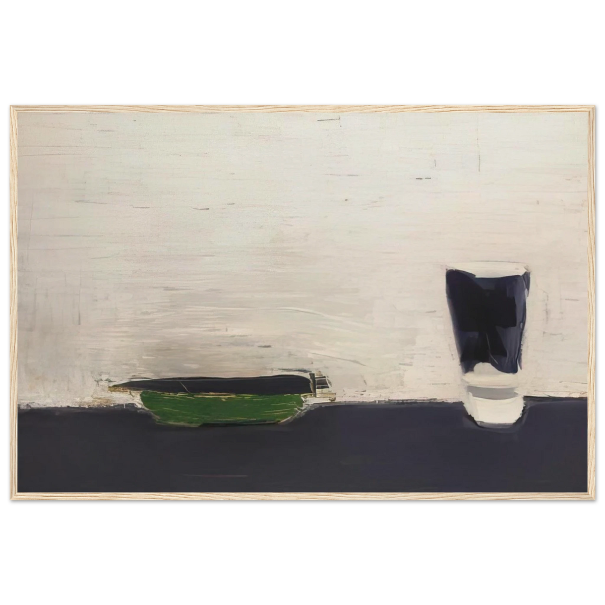 Nature morte au verre - 1954 Framed Poster | Nicolas de Stael Framed Prints Wall Art | Nicolas De Stael Shop