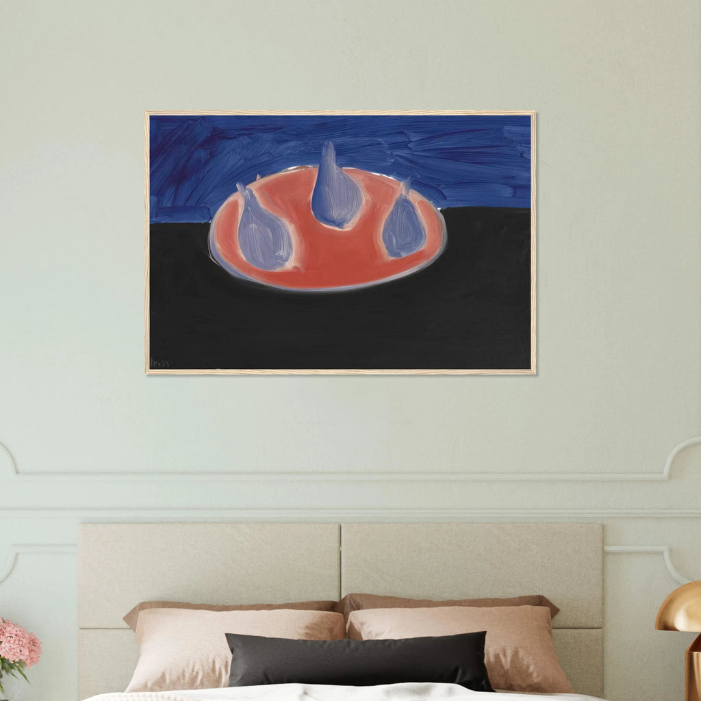 Poires sur une assiette rose - 1954 Framed Poster | Nicolas de Stael Framed Prints Wall Art | Nicolas De Stael Shop