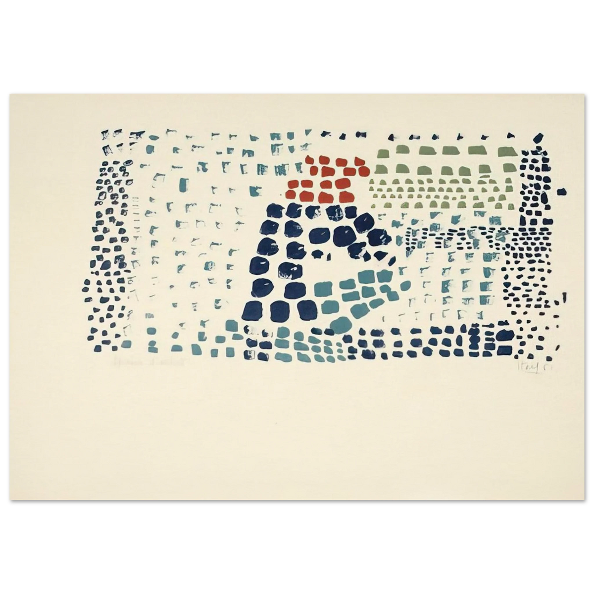 Study in Colour No. 1 Woimant Staël 93 - Art Informel Poster | Nicolas de Stael Poster | Nicolas De Stael Shop