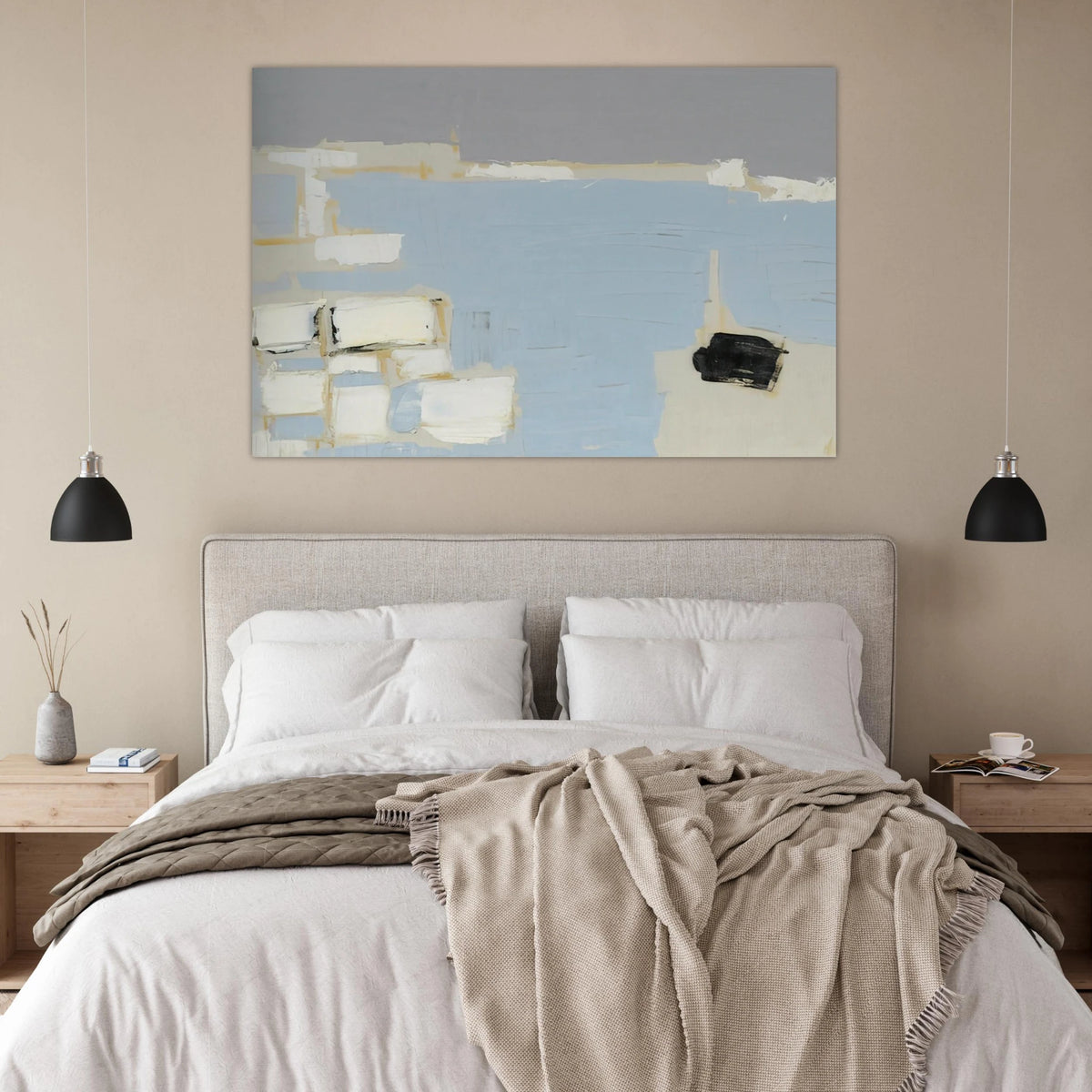 Marseille under snow - 1954 Poster | Nicolas de Stael Poster | Nicolas De Stael Shop