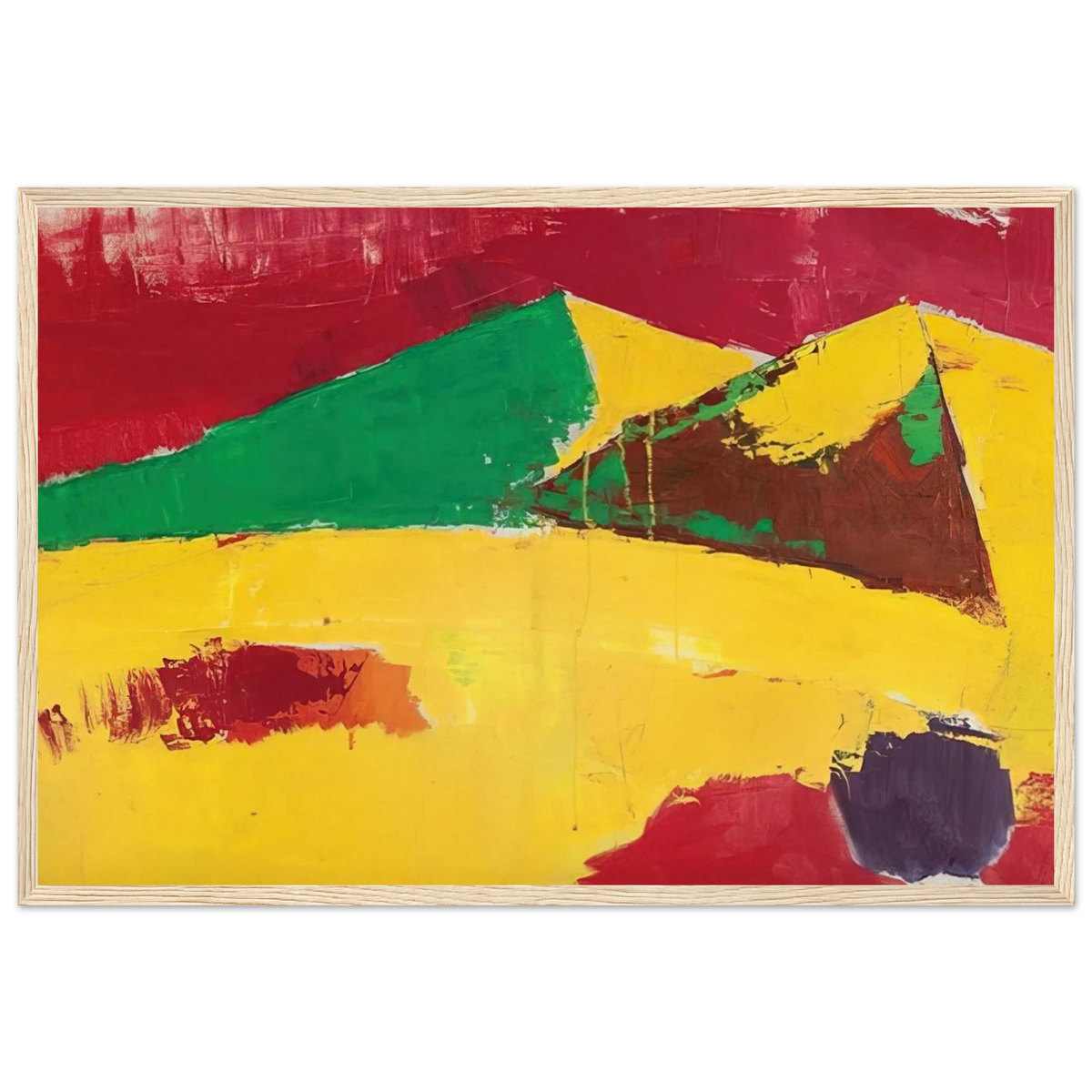 Sicile Agrigente - 1953 Framed Poster | Nicolas de Stael Framed Prints Wall Art | Nicolas De Stael Shop