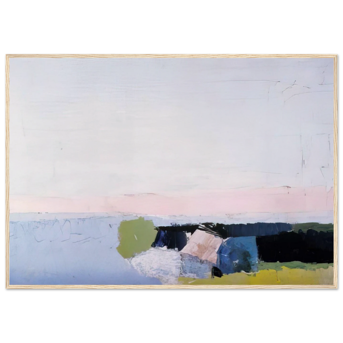 Bord de Mer - 1952 Framed Poster | Nicolas de Stael Framed Prints Wall Art | Nicolas De Stael Shop