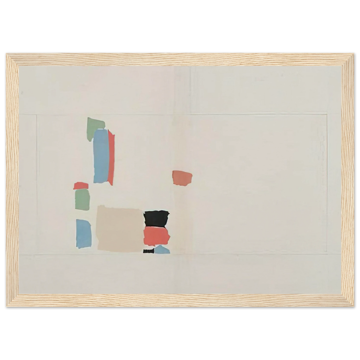 Abstract Composition - Lyrical Abstraction Framed Poster | Nicolas de Stael Framed Prints Wall Art | Nicolas De Stael Shop