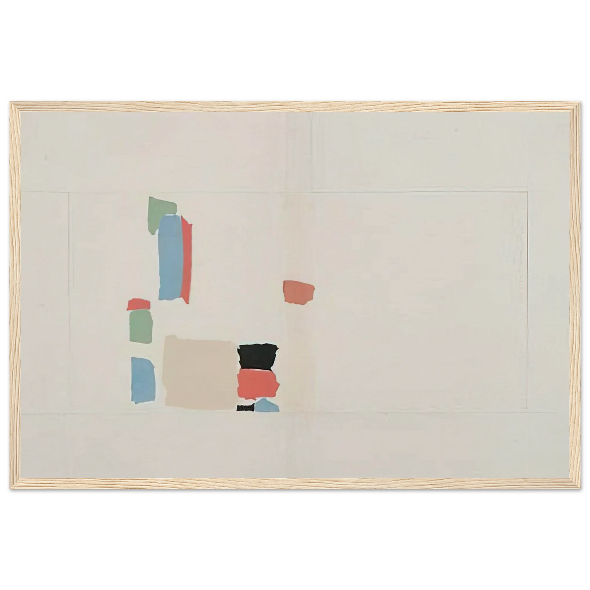 Abstract Composition - Lyrical Abstraction Framed Poster | Nicolas de Stael Framed Prints Wall Art | Nicolas De Stael Shop