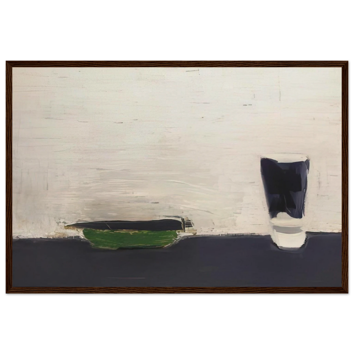 Nature morte au verre - 1954 Framed Poster | Nicolas de Stael Framed Prints Wall Art | Nicolas De Stael Shop