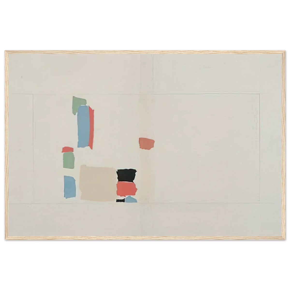 Abstract Composition - Lyrical Abstraction Framed Poster | Nicolas de Stael Framed Prints Wall Art | Nicolas De Stael Shop