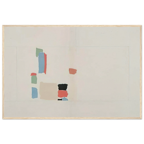 Abstract Composition - Lyrical Abstraction Framed Poster | Nicolas de Stael Framed Prints Wall Art | Nicolas De Stael Shop