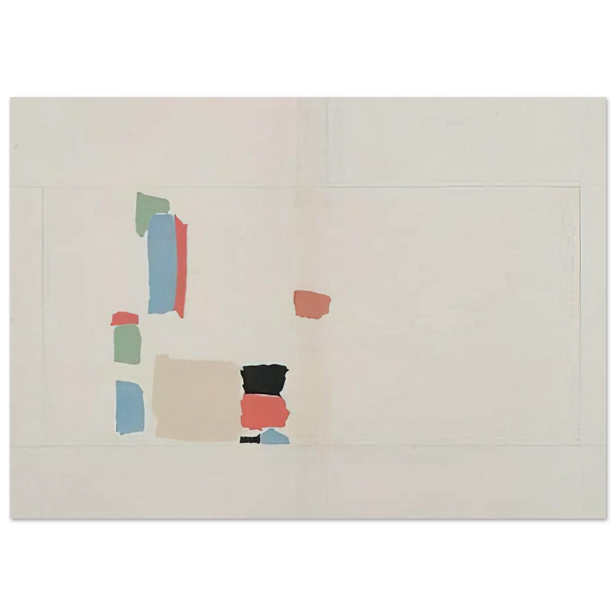 Abstract Composition - Lyrical Abstraction Poster | Nicolas de Stael Poster | Nicolas De Stael Shop