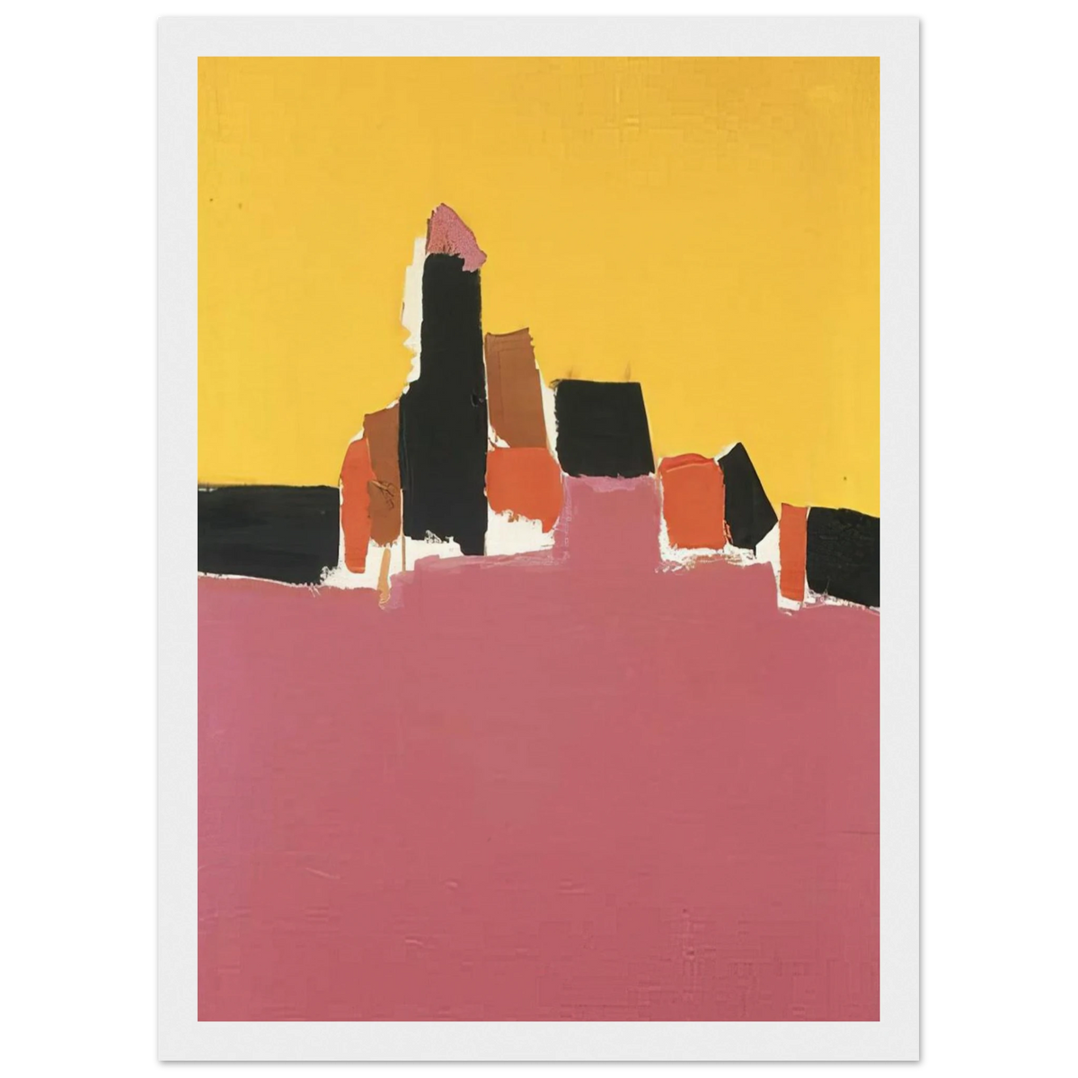 Syracuse - Lyrical Abstraction Framed Poster | Nicolas de Stael Framed Prints Wall Art | Nicolas De Stael Shop
