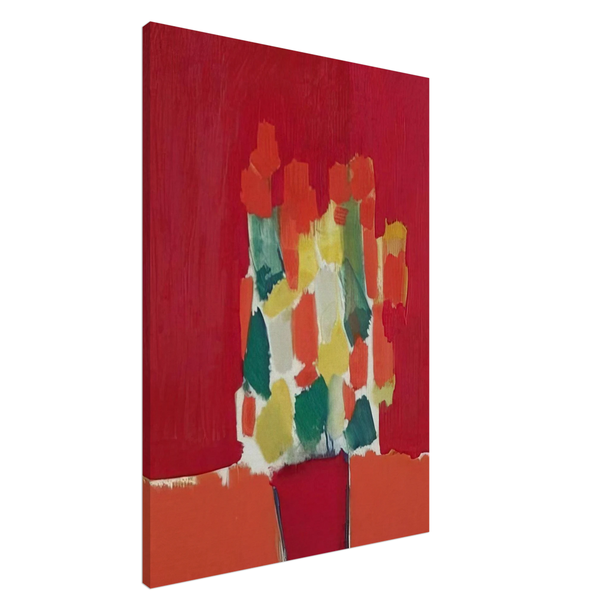 Fleurs rouges - 1952 Canvas | Nicolas de Stael Canvas | Nicolas De Stael Shop
