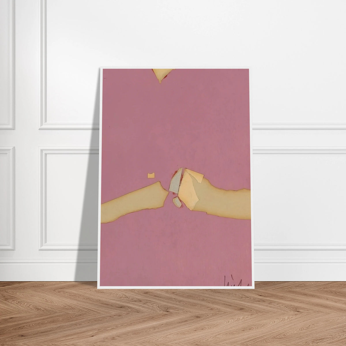 Composition on Red Ground - 1953 Framed Poster | Nicolas de Stael Framed Prints Wall Art | Nicolas De Stael Shop