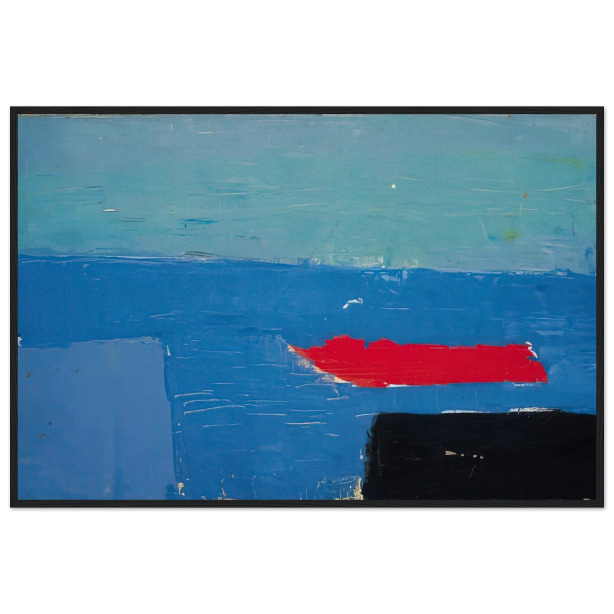 Bâteau - Lyrical Abstraction Framed Poster | Nicolas de Stael Framed Prints Wall Art | Nicolas De Stael Shop