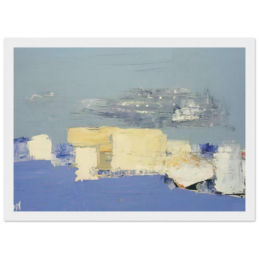 Paysage méditerranéen - Art Informel Framed Poster | Nicolas de Stael Framed Prints Wall Art | Nicolas De Stael Shop