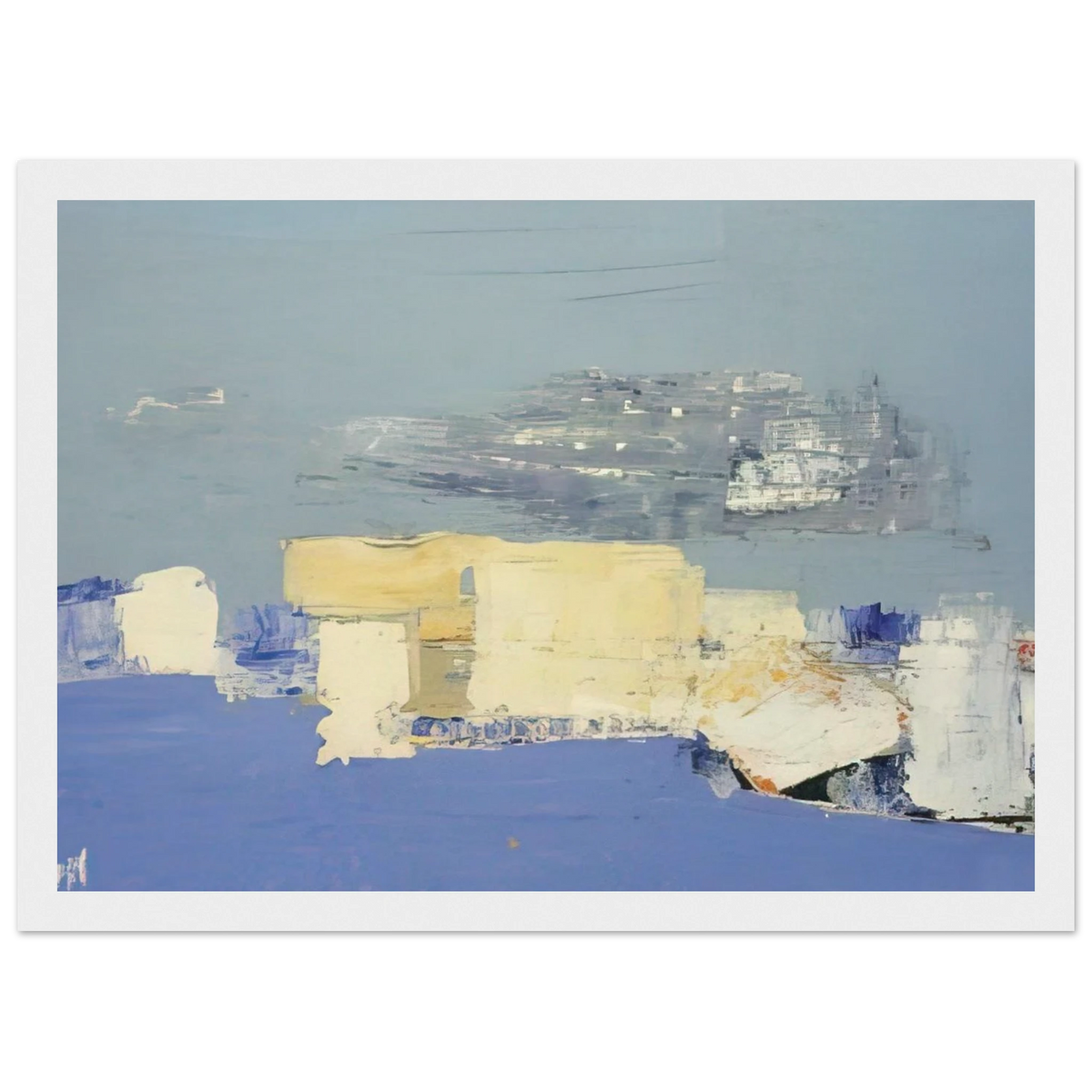 Paysage méditerranéen - Art Informel Framed Poster | Nicolas de Stael Framed Prints Wall Art | Nicolas De Stael Shop
