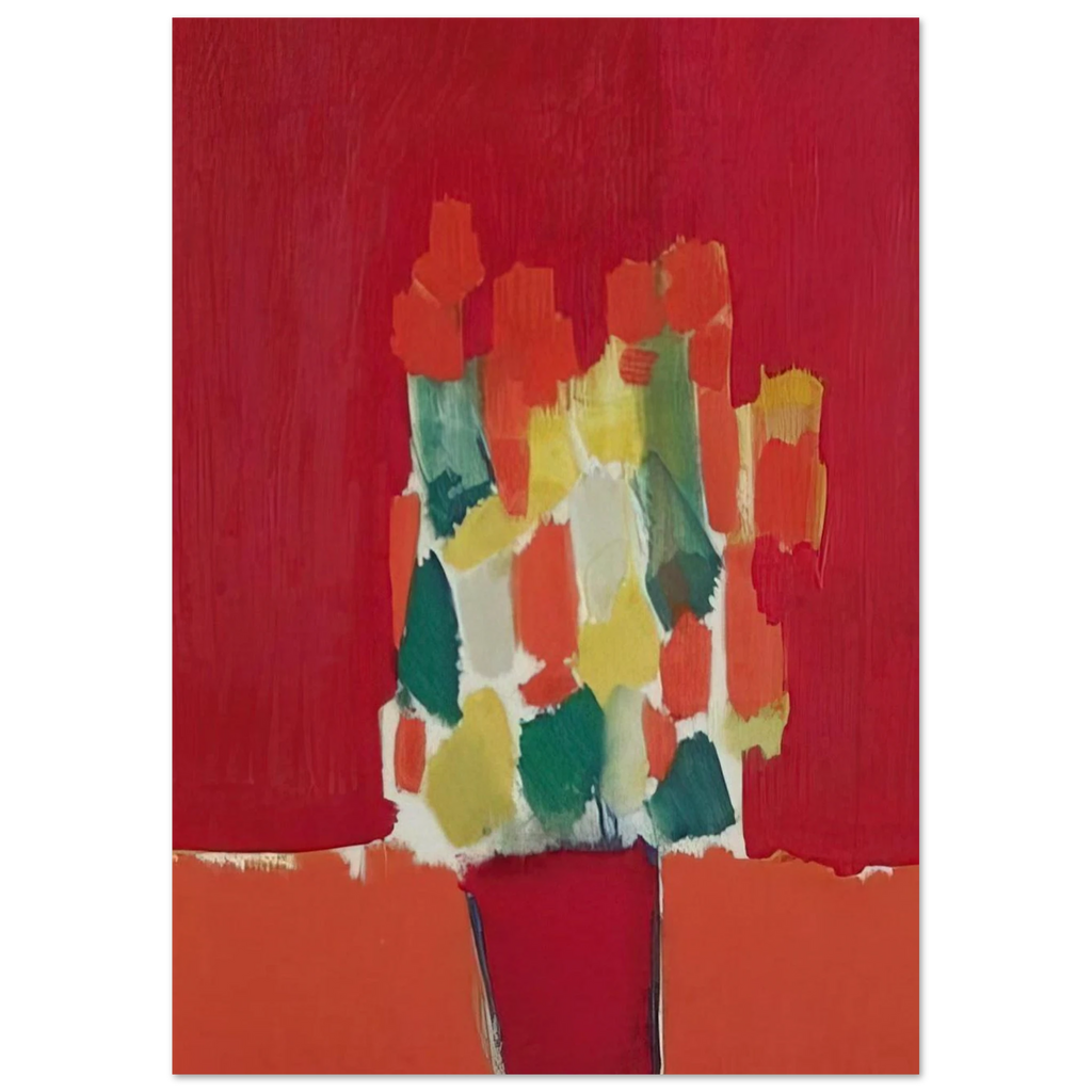 Fleurs rouges - 1952 Poster | Nicolas de Stael Poster | Nicolas De Stael Shop