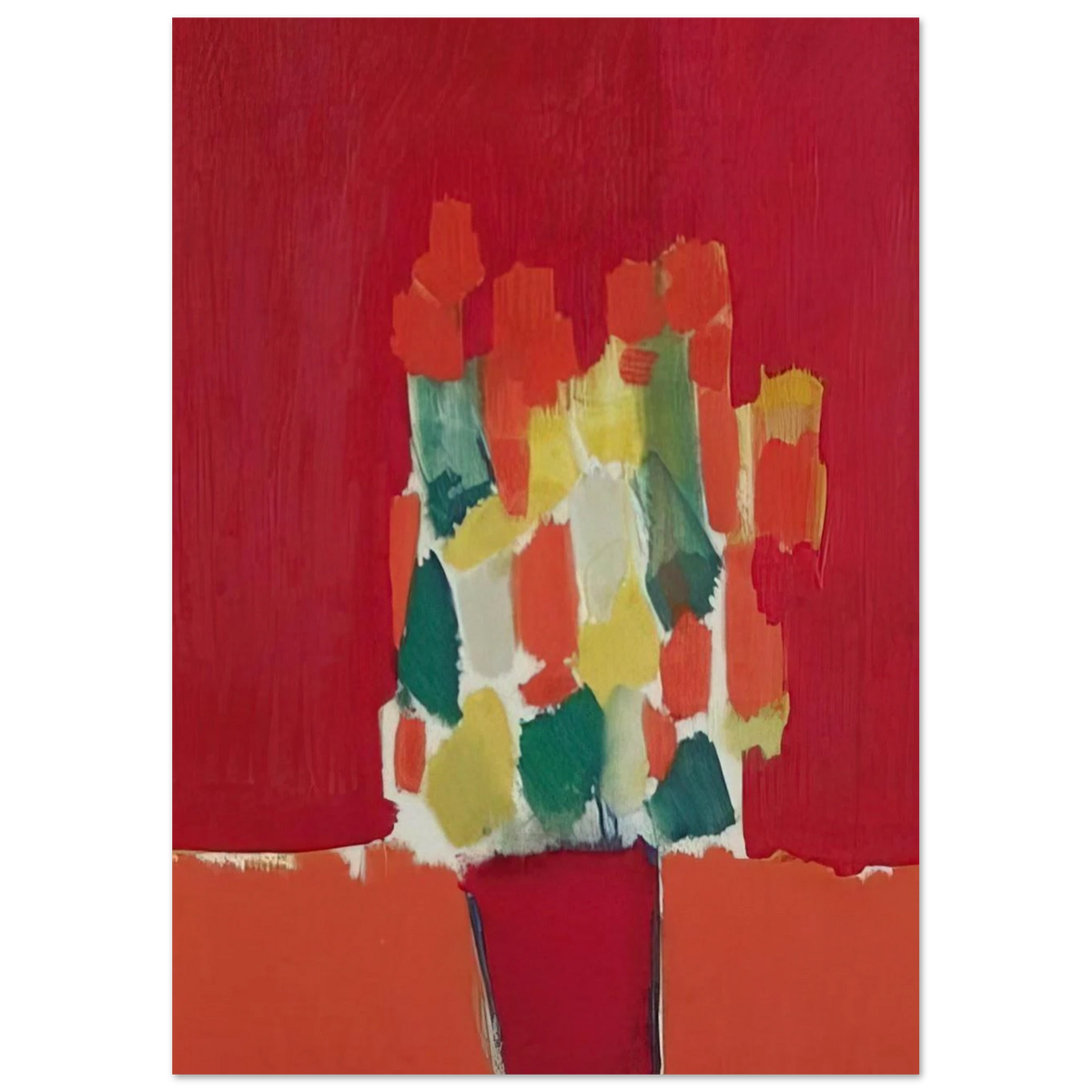 Fleurs rouges - 1952 Poster | Nicolas de Stael Poster | Nicolas De Stael Shop