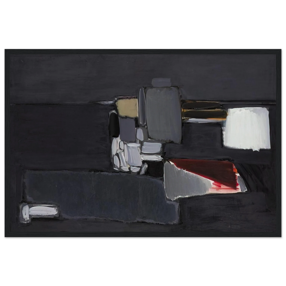 Nature morte en gris - 1955 Framed Poster | Nicolas de Stael Framed Prints Wall Art | Nicolas De Stael Shop