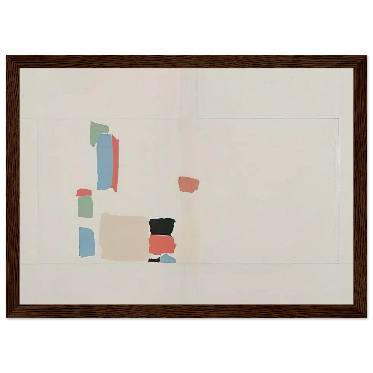 Abstract Composition - Lyrical Abstraction Framed Poster | Nicolas de Stael Framed Prints Wall Art | Nicolas De Stael Shop