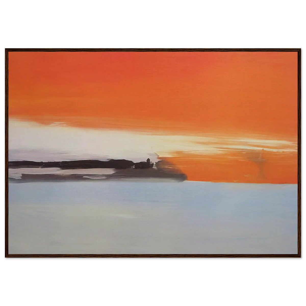 Chemin de fer au bord de la mer, soleil couchant - 1955 Framed Poster | Nicolas de Stael Framed Prints Wall Art | Nicolas De Stael Shop