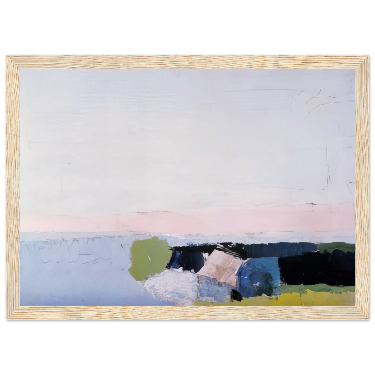 Bord de Mer - 1952 Framed Poster | Nicolas de Stael Framed Prints Wall Art | Nicolas De Stael Shop