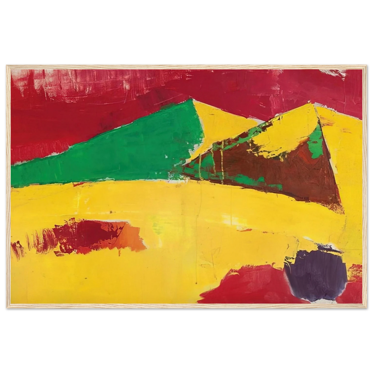 Sicile Agrigente - 1953 Framed Poster | Nicolas de Stael Framed Prints Wall Art | Nicolas De Stael Shop