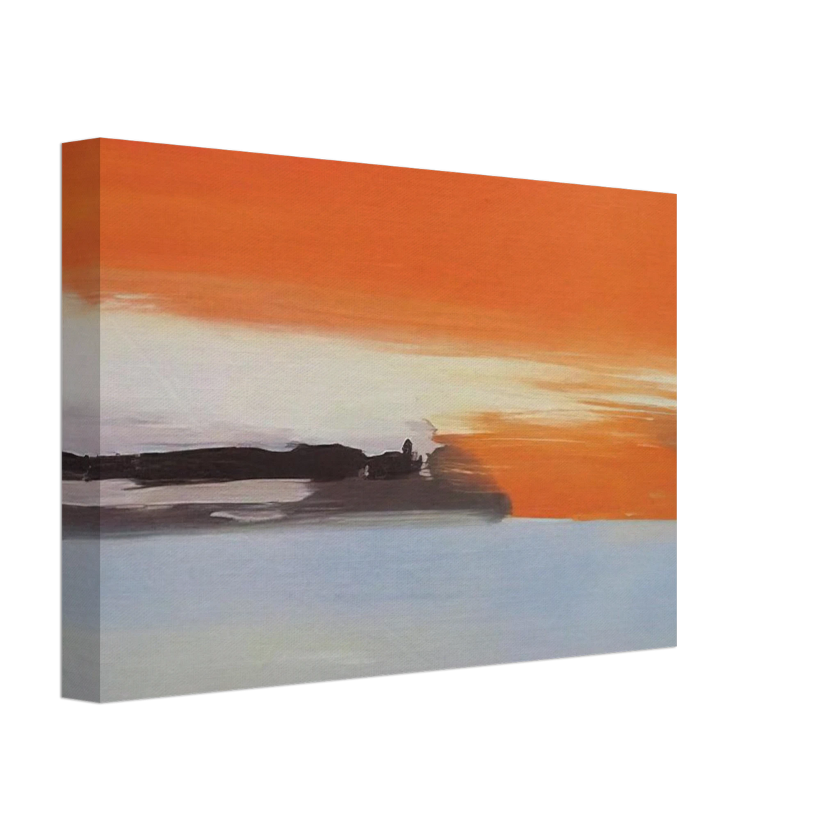 Chemin de fer au bord de la mer, soleil couchant - 1955 Canvas | Nicolas de Stael Canvas | Nicolas De Stael Shop