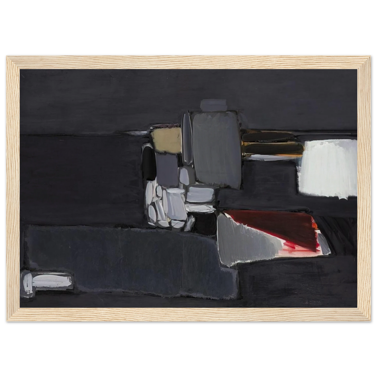 Nature morte en gris - 1955 Framed Poster | Nicolas de Stael Framed Prints Wall Art | Nicolas De Stael Shop