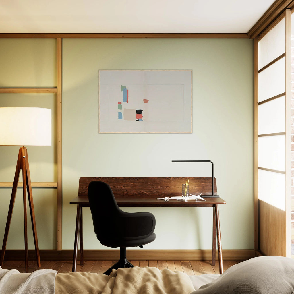 Abstract Composition - Lyrical Abstraction Framed Poster | Nicolas de Stael Framed Prints Wall Art | Nicolas De Stael Shop