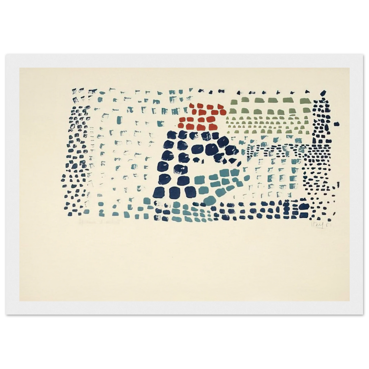 Study in Colour No. 1 Woimant Staël 93 - Art Informel Framed Poster | Nicolas de Stael Framed Prints Wall Art | Nicolas De Stael Shop