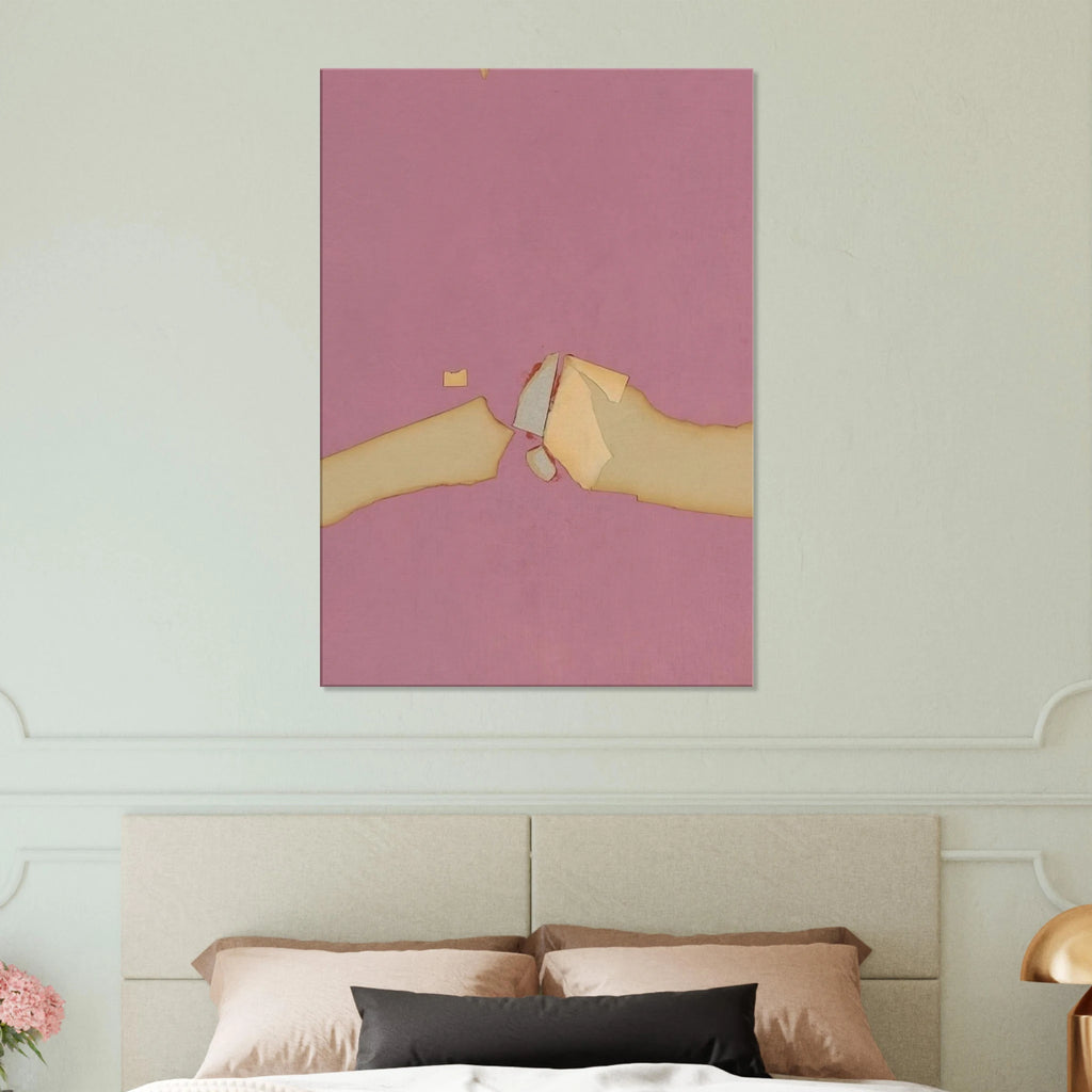 Composition on Red Ground - 1953 Canvas | Nicolas de Stael Canvas | Nicolas De Stael Shop