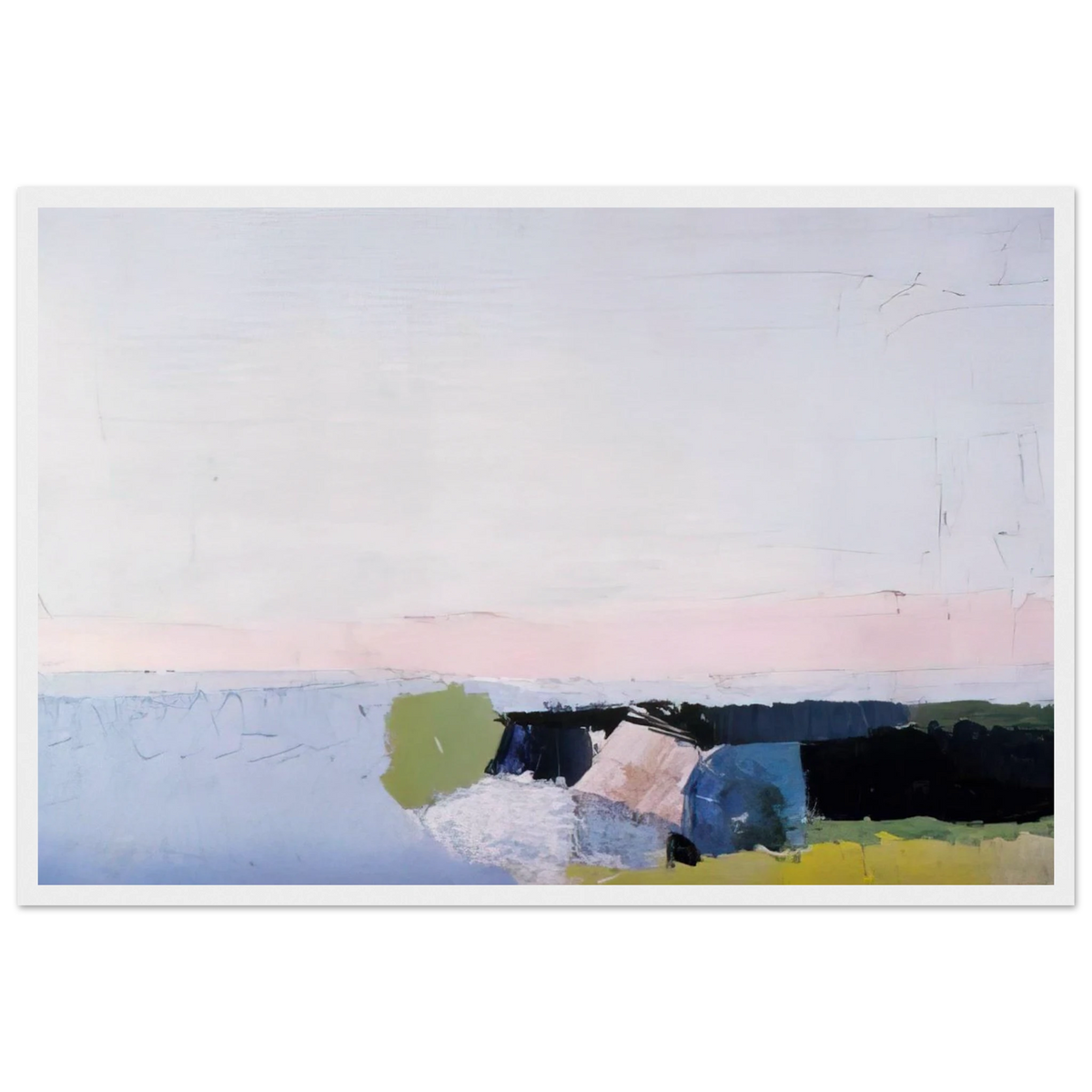 Bord de Mer - 1952 Framed Poster | Nicolas de Stael Framed Prints Wall Art | Nicolas De Stael Shop