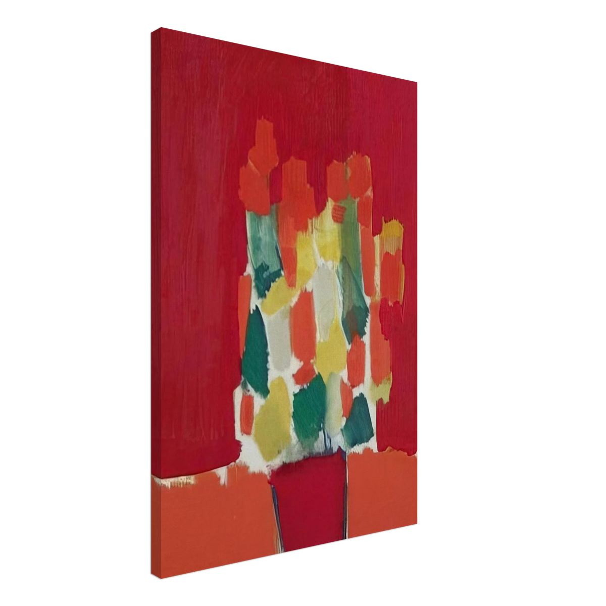 Fleurs rouges - 1952 Canvas | Nicolas de Stael Canvas | Nicolas De Stael Shop