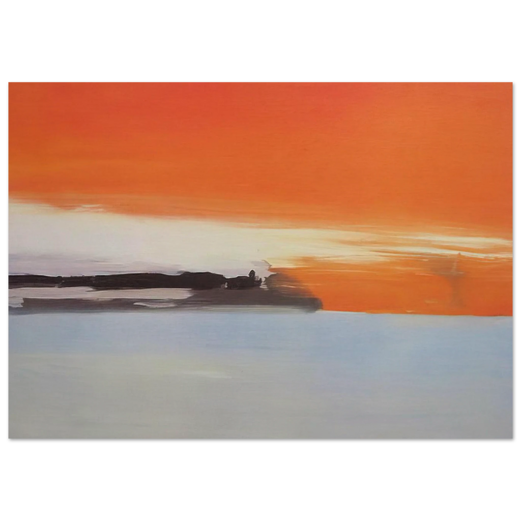 Chemin de fer au bord de la mer, soleil couchant - 1955 Poster | Nicolas de Stael Poster | Nicolas De Stael Shop
