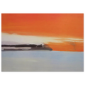 Chemin de fer au bord de la mer, soleil couchant - 1955 Poster | Nicolas de Stael Poster | Nicolas De Stael Shop