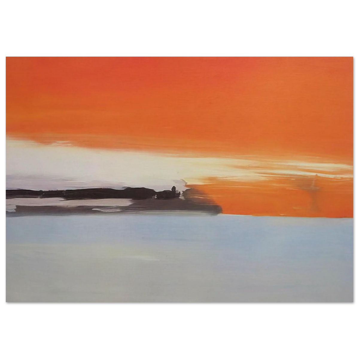 Chemin de fer au bord de la mer, soleil couchant - 1955 Poster | Nicolas de Stael Poster | Nicolas De Stael Shop