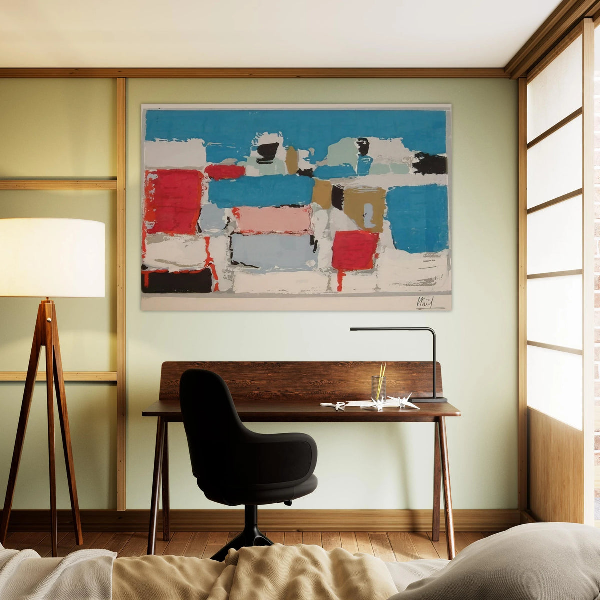Méditerranée 01 - Art Informel Poster | Nicolas de Stael Poster | Nicolas De Stael Shop