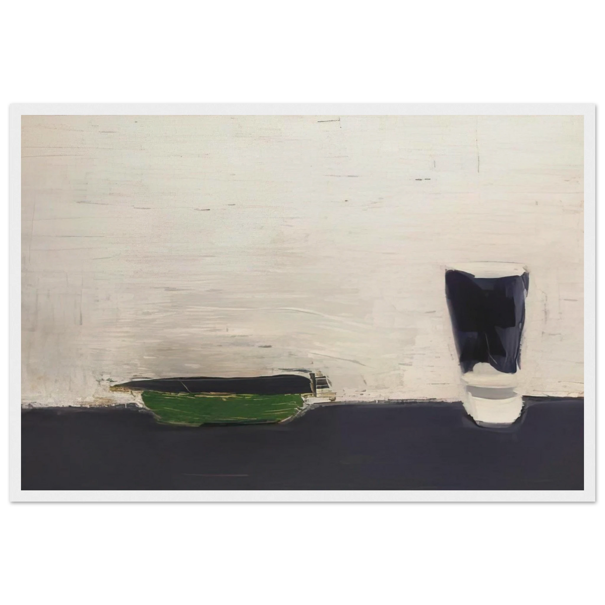 Nature morte au verre - 1954 Framed Poster | Nicolas de Stael Framed Prints Wall Art | Nicolas De Stael Shop