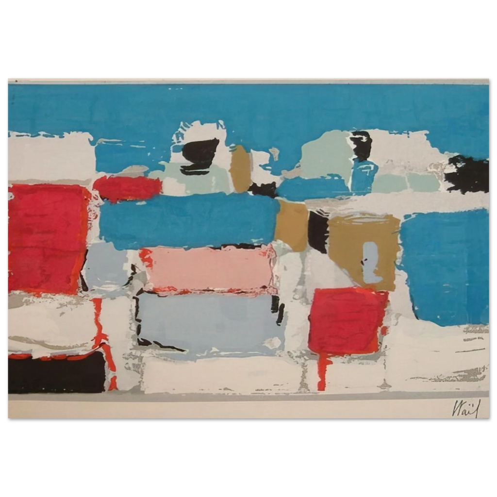Méditerranée 01 - Art Informel Poster | Nicolas de Stael Poster | Nicolas De Stael Shop