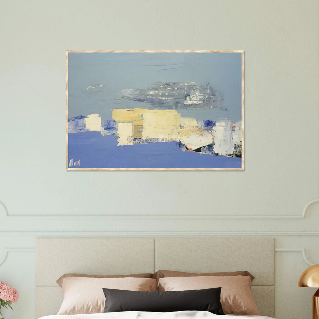 Paysage méditerranéen - Art Informel Framed Poster | Nicolas de Stael Framed Prints Wall Art | Nicolas De Stael Shop