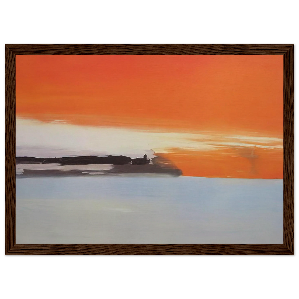 Chemin de fer au bord de la mer, soleil couchant - 1955 Framed Poster | Nicolas de Stael Framed Prints Wall Art | Nicolas De Stael Shop