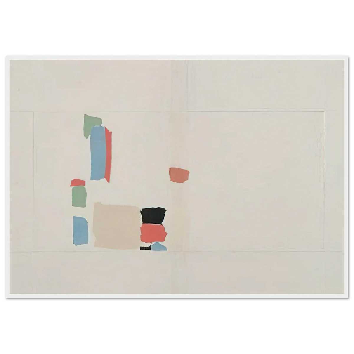 Abstract Composition - Lyrical Abstraction Framed Poster | Nicolas de Stael Framed Prints Wall Art | Nicolas De Stael Shop