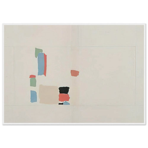 Abstract Composition - Lyrical Abstraction Framed Poster | Nicolas de Stael Framed Prints Wall Art | Nicolas De Stael Shop