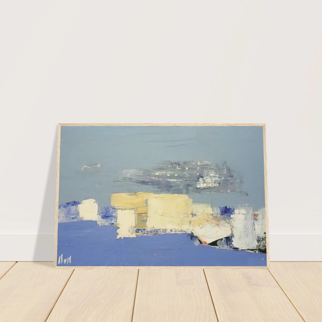 Paysage méditerranéen - Art Informel Framed Poster | Nicolas de Stael Framed Prints Wall Art | Nicolas De Stael Shop