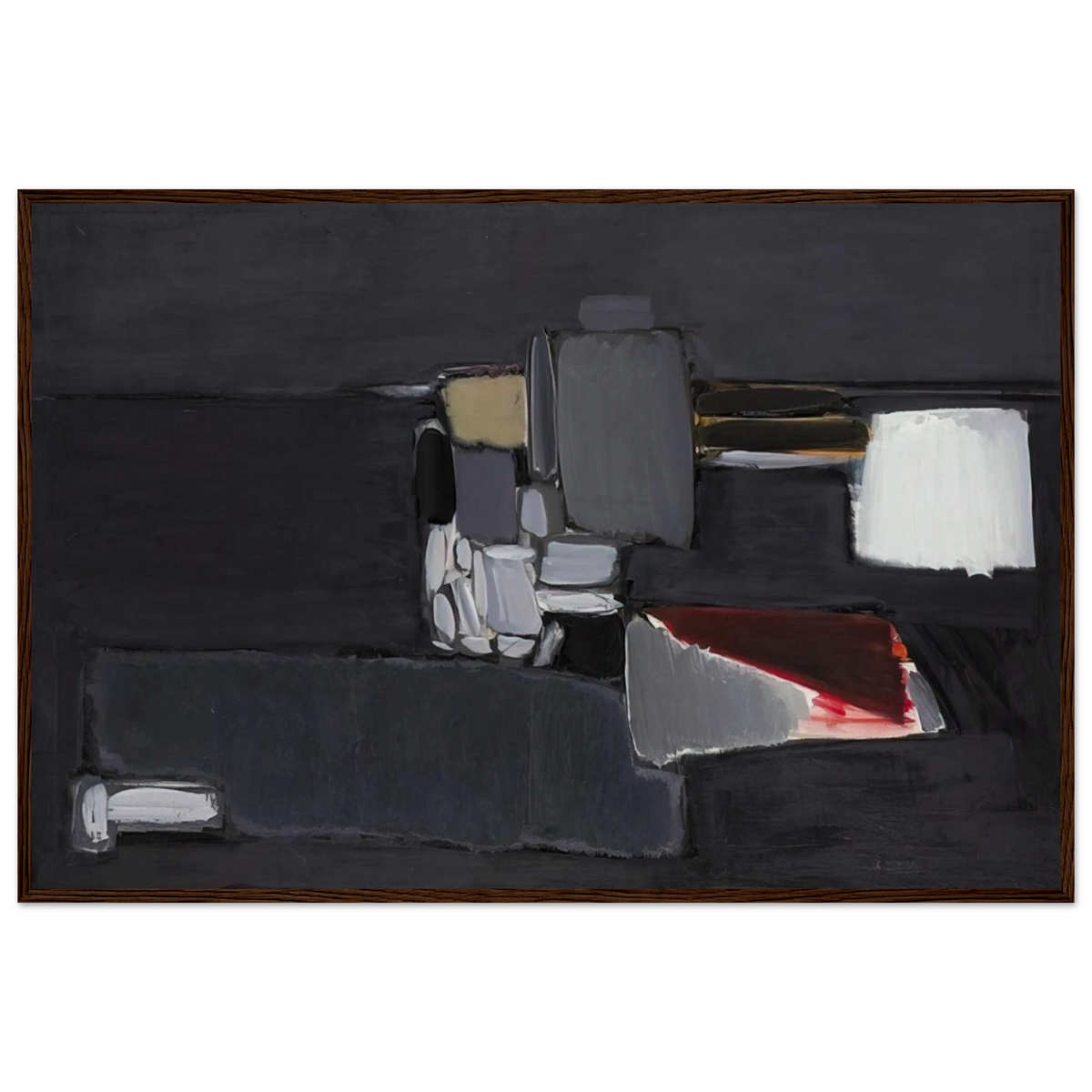 Nature morte en gris - 1955 Framed Poster | Nicolas de Stael Framed Prints Wall Art | Nicolas De Stael Shop