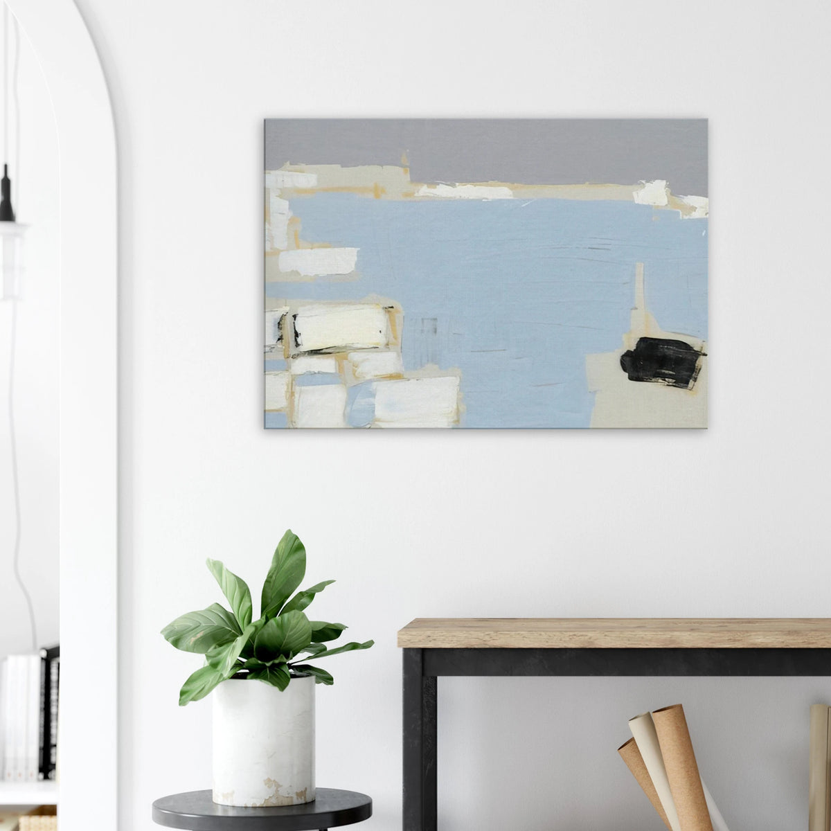 Marseille under snow - 1954 Canvas | Nicolas de Stael Canvas | Nicolas De Stael Shop
