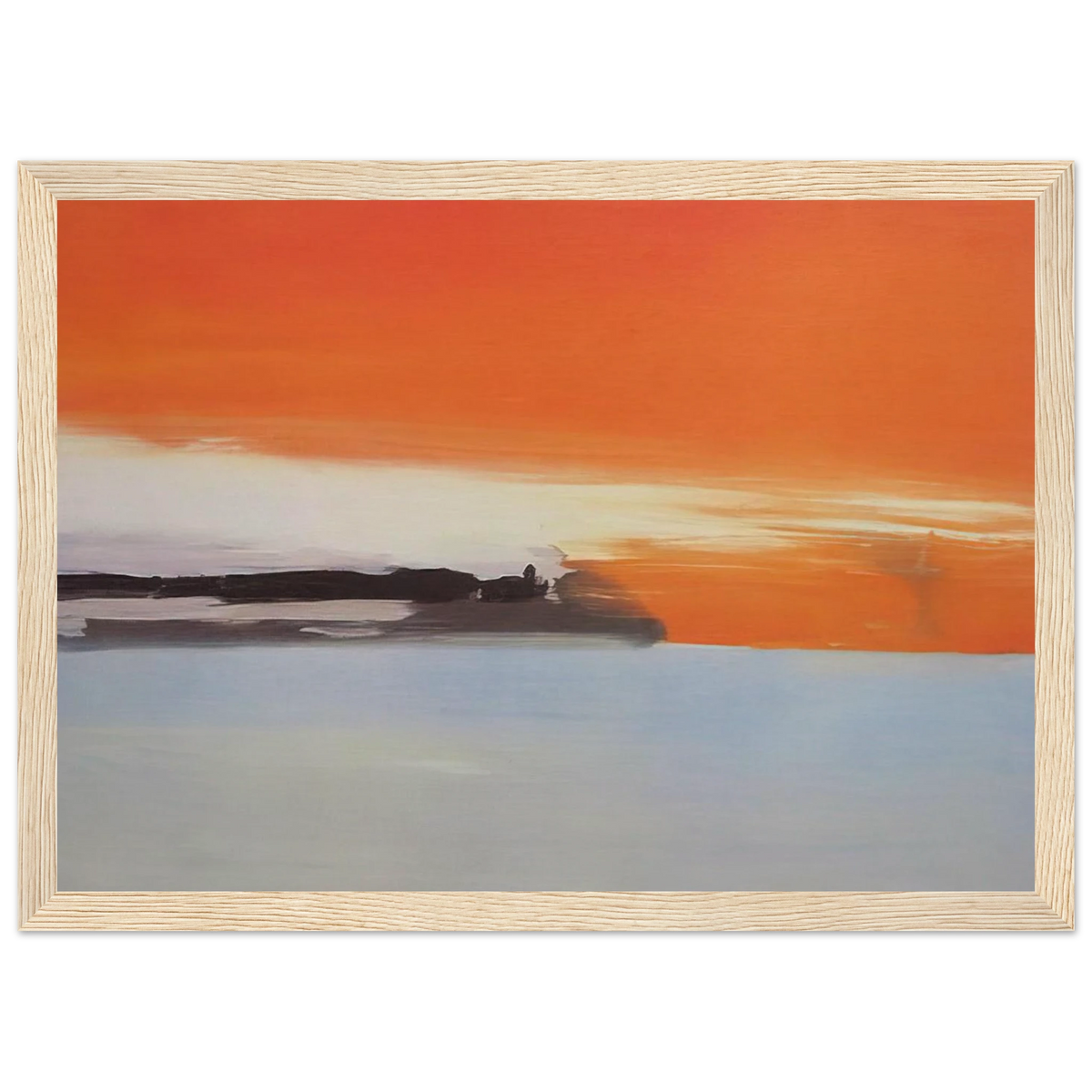 Chemin de fer au bord de la mer, soleil couchant - 1955 Framed Poster | Nicolas de Stael Framed Prints Wall Art | Nicolas De Stael Shop