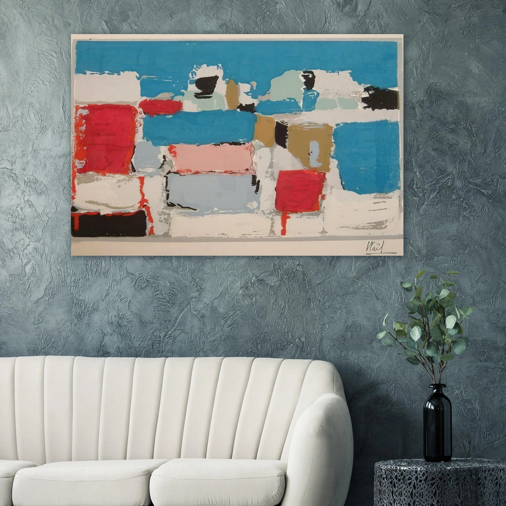 Méditerranée 01 - Art Informel Poster | Nicolas de Stael Poster | Nicolas De Stael Shop