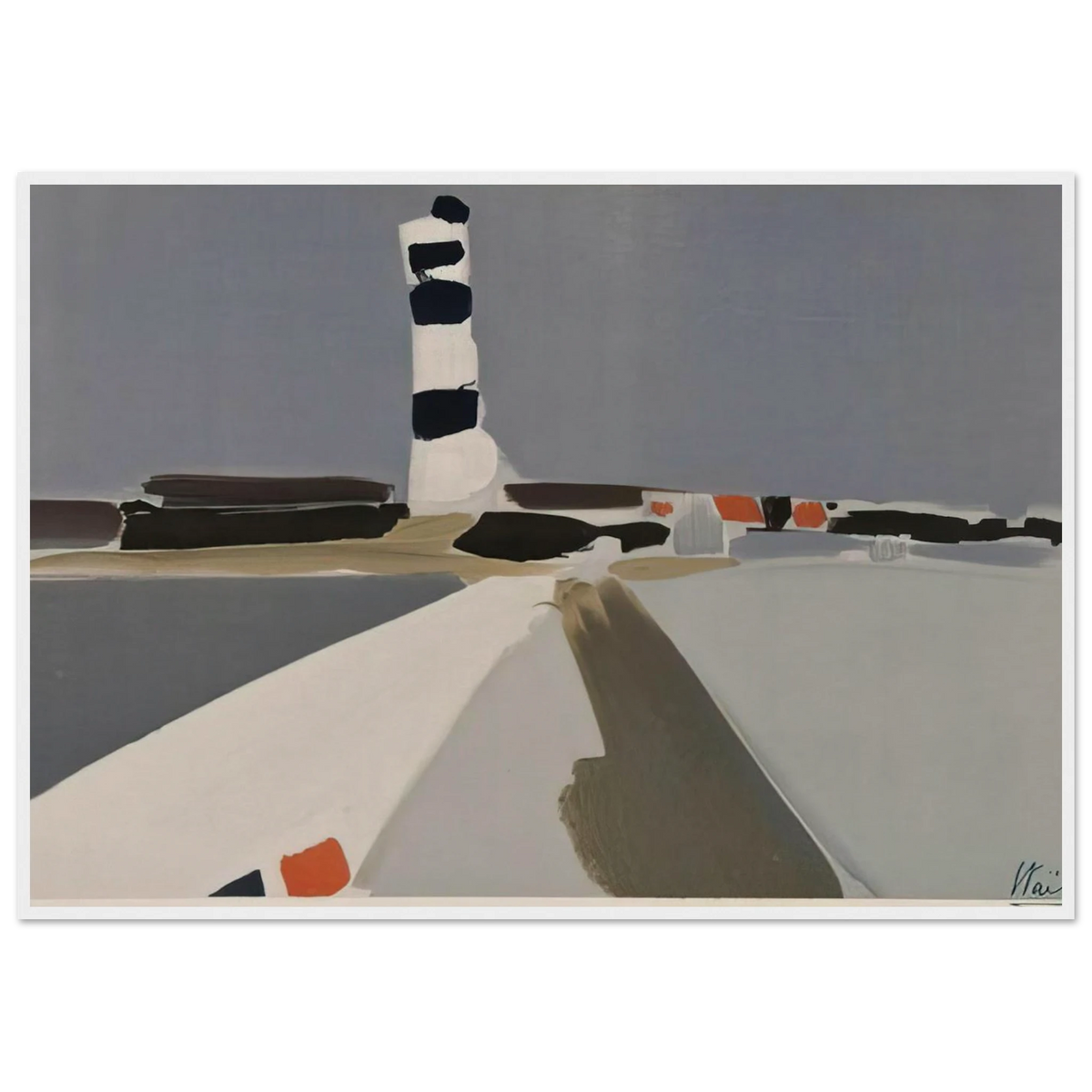 Le Phare - 1952 Framed Poster | Nicolas de Stael Framed Prints Wall Art | Nicolas De Stael Shop