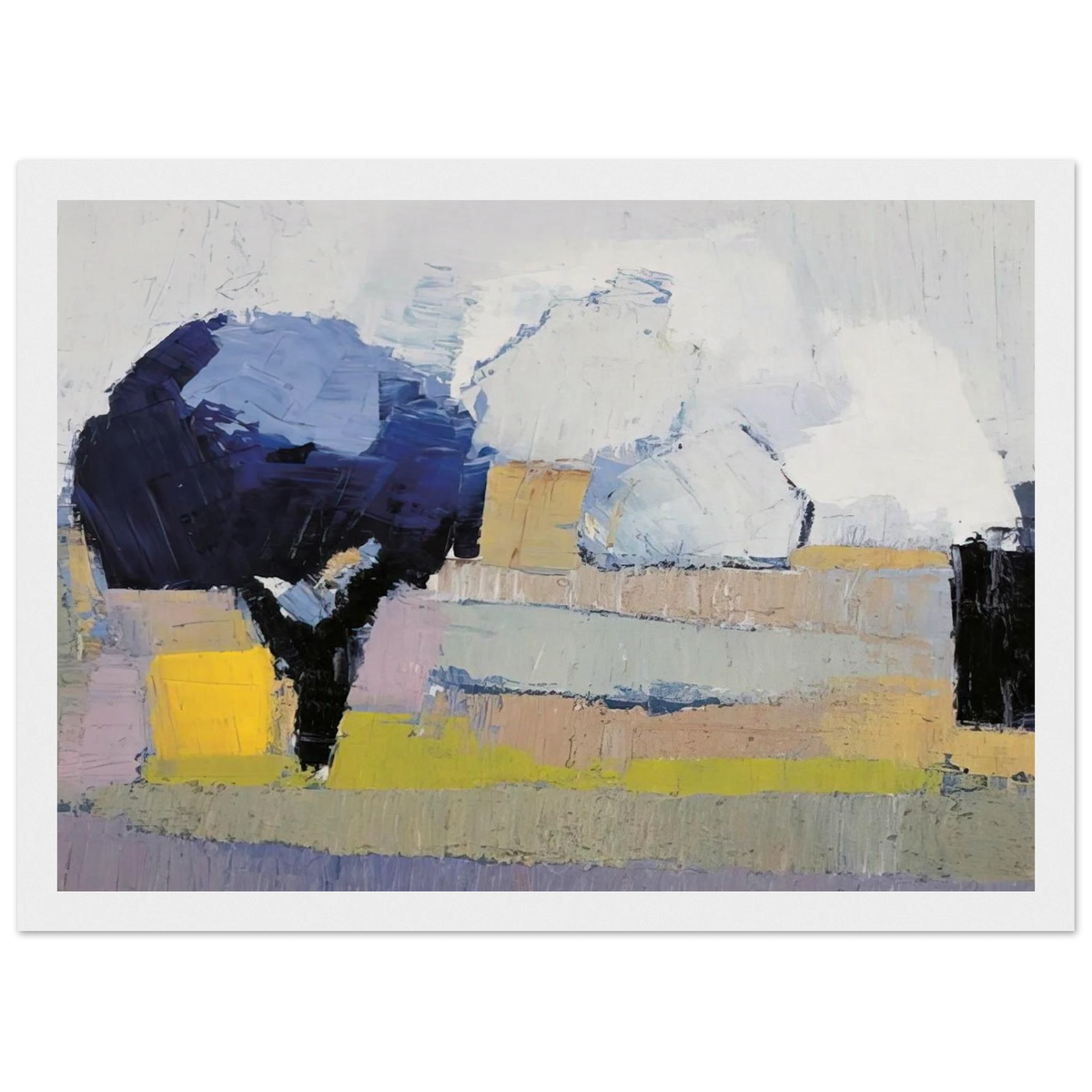 Paysage de Provence - Art Informel Framed Poster | Nicolas de Stael Framed Prints Wall Art | Nicolas De Stael Shop